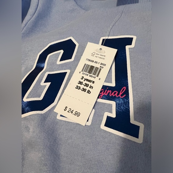 babyGap Light Blue Logo Sweater RRP $24.99 - Picture 3 of 3